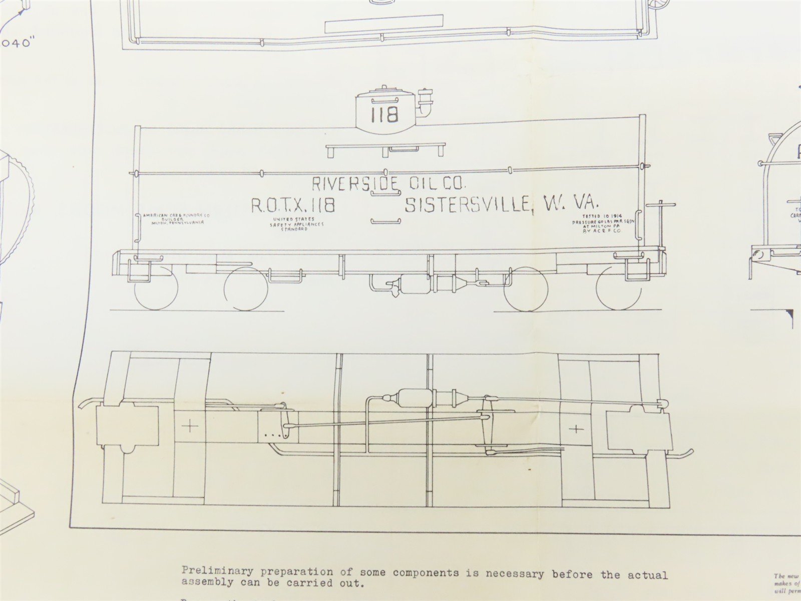 HO Scale Ambroid Kit No 4 ROTX Riverside Oil Co Insulated Tank Car #118