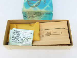 HO Scale Ambroid Kit No 4 ROTX Riverside Oil Co Insulated Tank Car #118