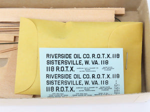 HO Scale Ambroid Kit No 4 ROTX Riverside Oil Co Insulated Tank Car #118