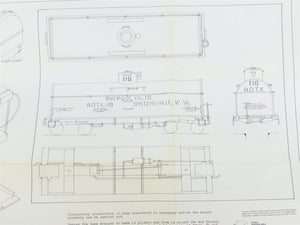 HO Scale Ambroid Kit No 4 ROTX Riverside Oil Co Insulated Tank Car #118