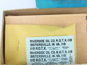 HO Scale Ambroid Kit No 4 ROTX Riverside Oil Co Insulated Tank Car #118