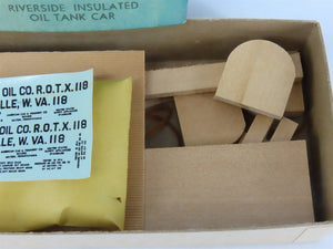 HO Scale Ambroid Kit No 4 ROTX Riverside Oil Co Insulated Tank Car #118