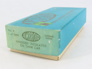 HO Scale Ambroid Kit No 4 ROTX Riverside Oil Co Insulated Tank Car #118