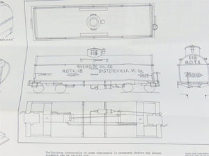 HO Scale Ambroid Kit No 4 ROTX Riverside Oil Co Insulated Tank Car #118