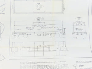 HO Scale Ambroid Kit No 4 ROTX Riverside Oil Co Insulated Tank Car #118