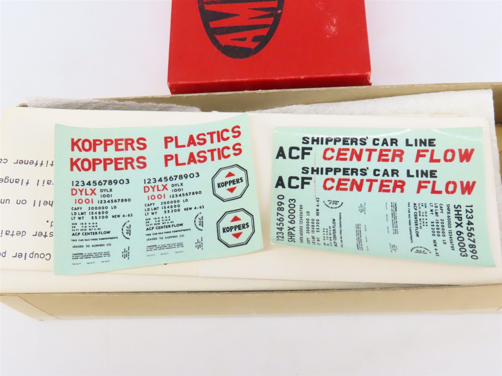 HO Scale Ambroid 2 in 1 Kit No 3 SHPX/DYLX ACF Center Flow Hopper Car