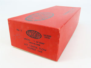 HO Scale Ambroid 2 in 1 Kit No 3 DYLX/SHPX ACF Center Flow Hopper Car