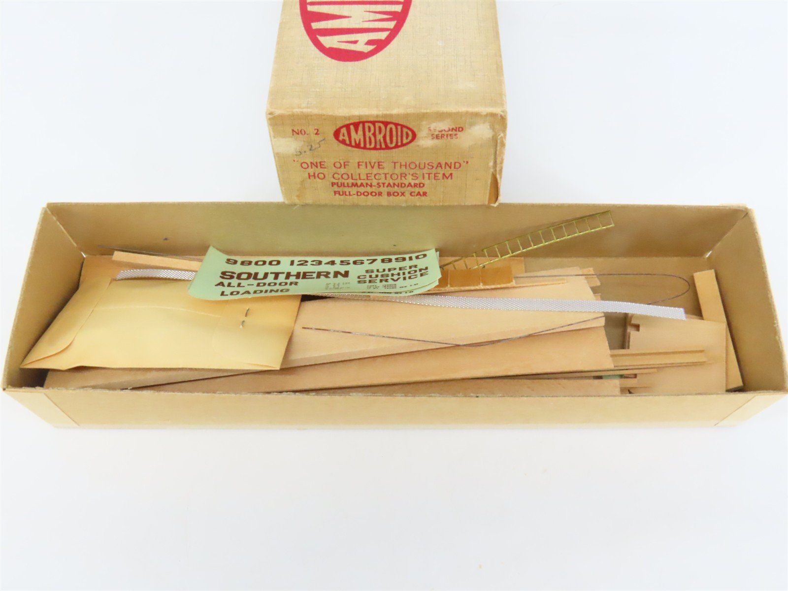 HO Scale Ambroid Kit No 2 SOU Southern Railway All Door Box Car #9800