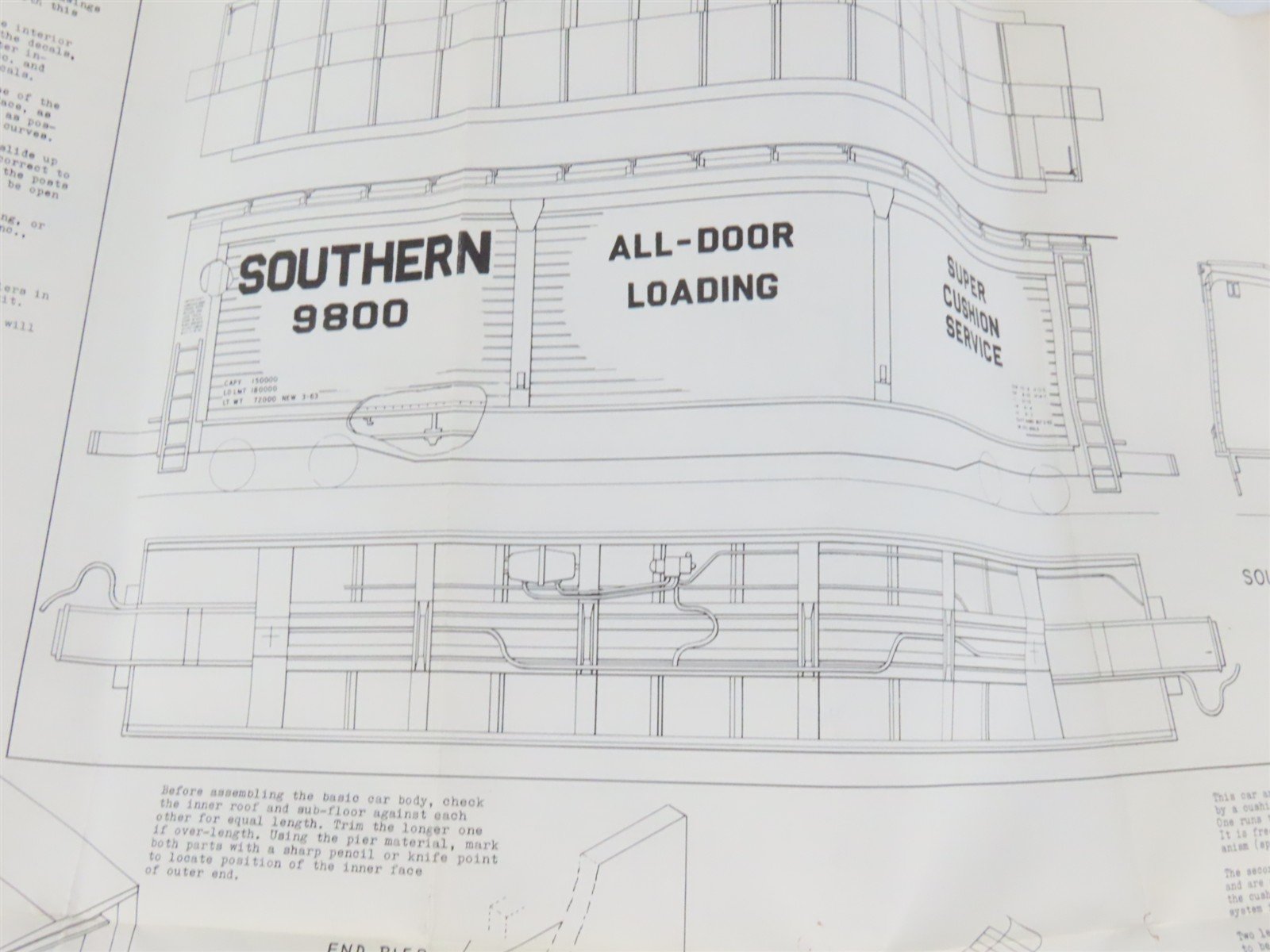 HO Scale Ambroid Kit No 2 SOU Southern Railway All Door Box Car #9800