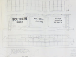 HO Scale Ambroid Kit No 2 SOU Southern Railway All Door Box Car #9800