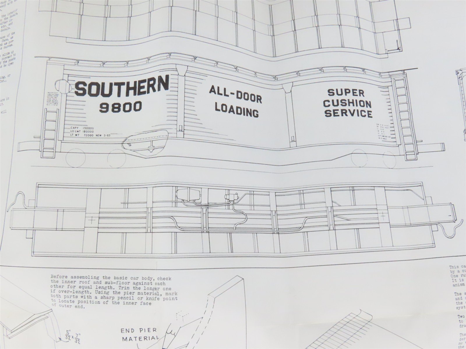 HO Scale Ambroid Kit No 2 SOU Southern Railway All Door Box Car #9800