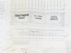 HO Scale Ambroid Kit No 2 SOU Southern Railway All Door Box Car #9800