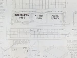 HO Scale Ambroid Kit No 2 SOU Southern Railway All Door Box Car #9800