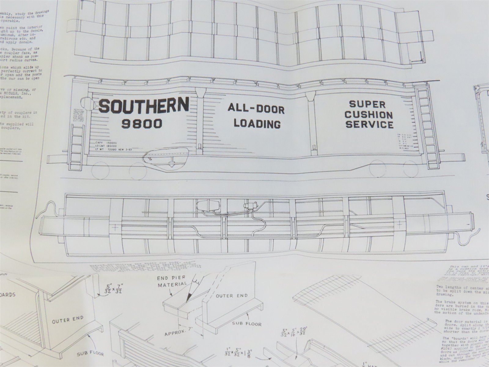 HO Scale Ambroid Kit No 2 SOU Southern Railway All Door Box Car #9800
