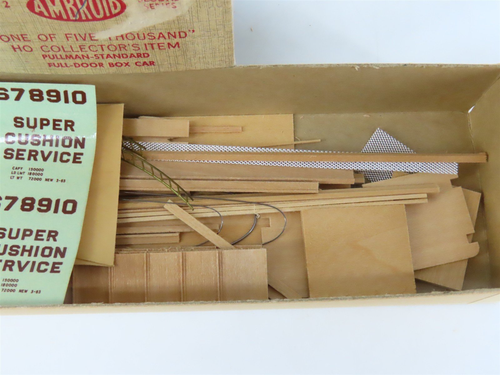 HO Scale Ambroid Kit No 2 SOU Southern Railway All Door Box Car #9800
