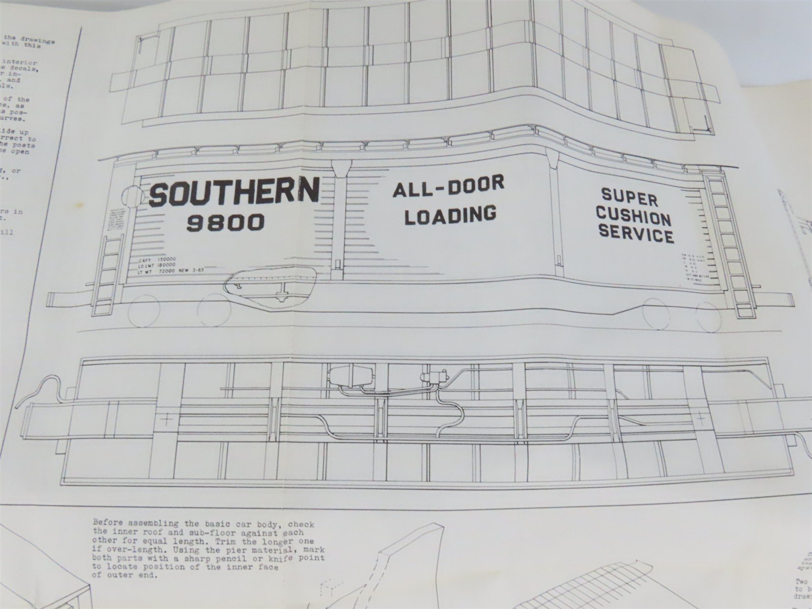 HO Scale Ambroid Kit No 2 SOU Southern Railway All Door Box Car #9800