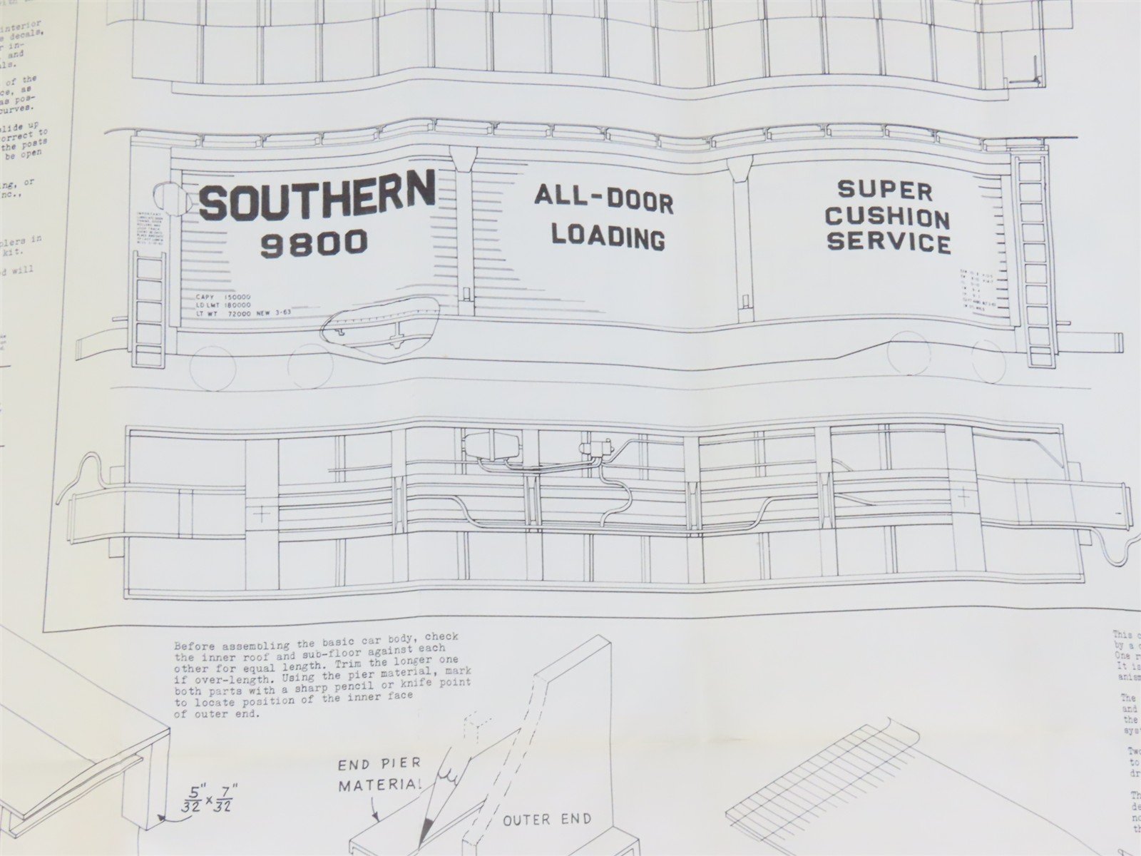 HO Scale Ambroid Kit No 2 SOU Southern Railway All Door Box Car #9800