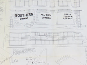 HO Scale Ambroid Kit No 2 SOU Southern Railway All Door Box Car #9800