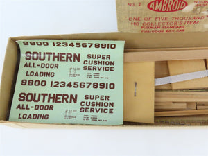 HO Scale Ambroid Kit No 2 SOU Southern Railway All Door Box Car #9800