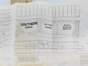 HO Scale Ambroid Kit No 2 SOU Southern Railway All Door Box Car #9800