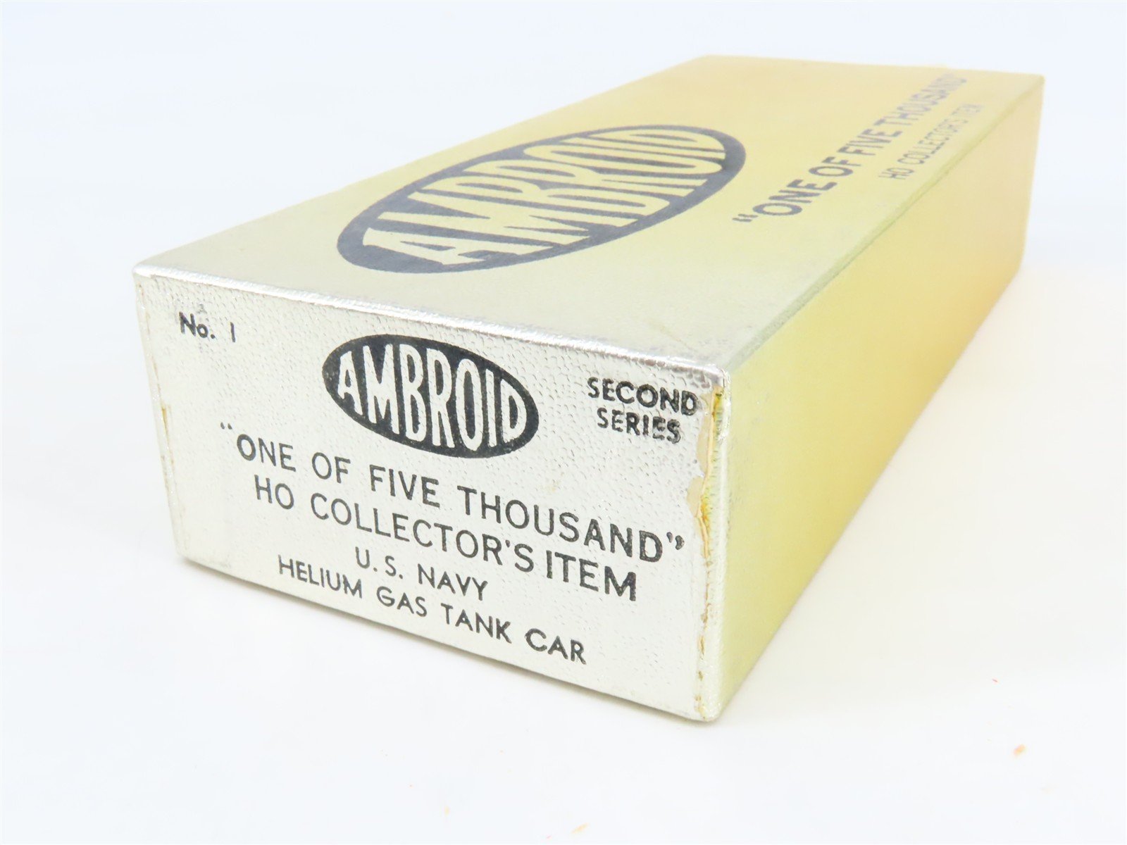 HO Scale Ambroid Kit No 1 USNX United States Navy Helium Gas Tank Car #1019
