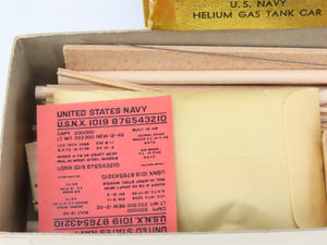 HO Scale Ambroid Kit No 1 USNX United States Navy Helium Gas Tank Car #1019