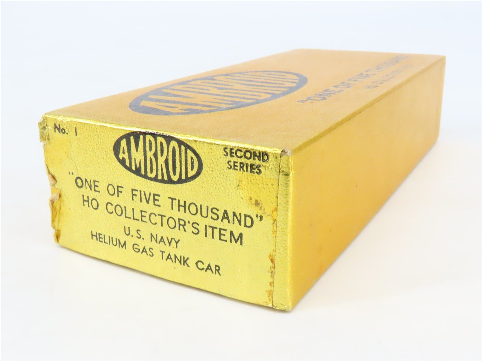 HO Scale Ambroid Kit No 1 USNX United States Navy Helium Gas Tank Car #1019