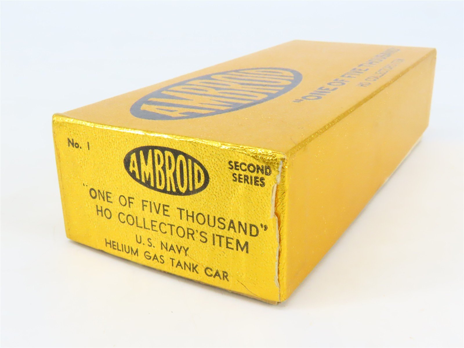 HO Scale Ambroid Kit No 1 USNX United States Navy Helium Gas Tank Car #1019