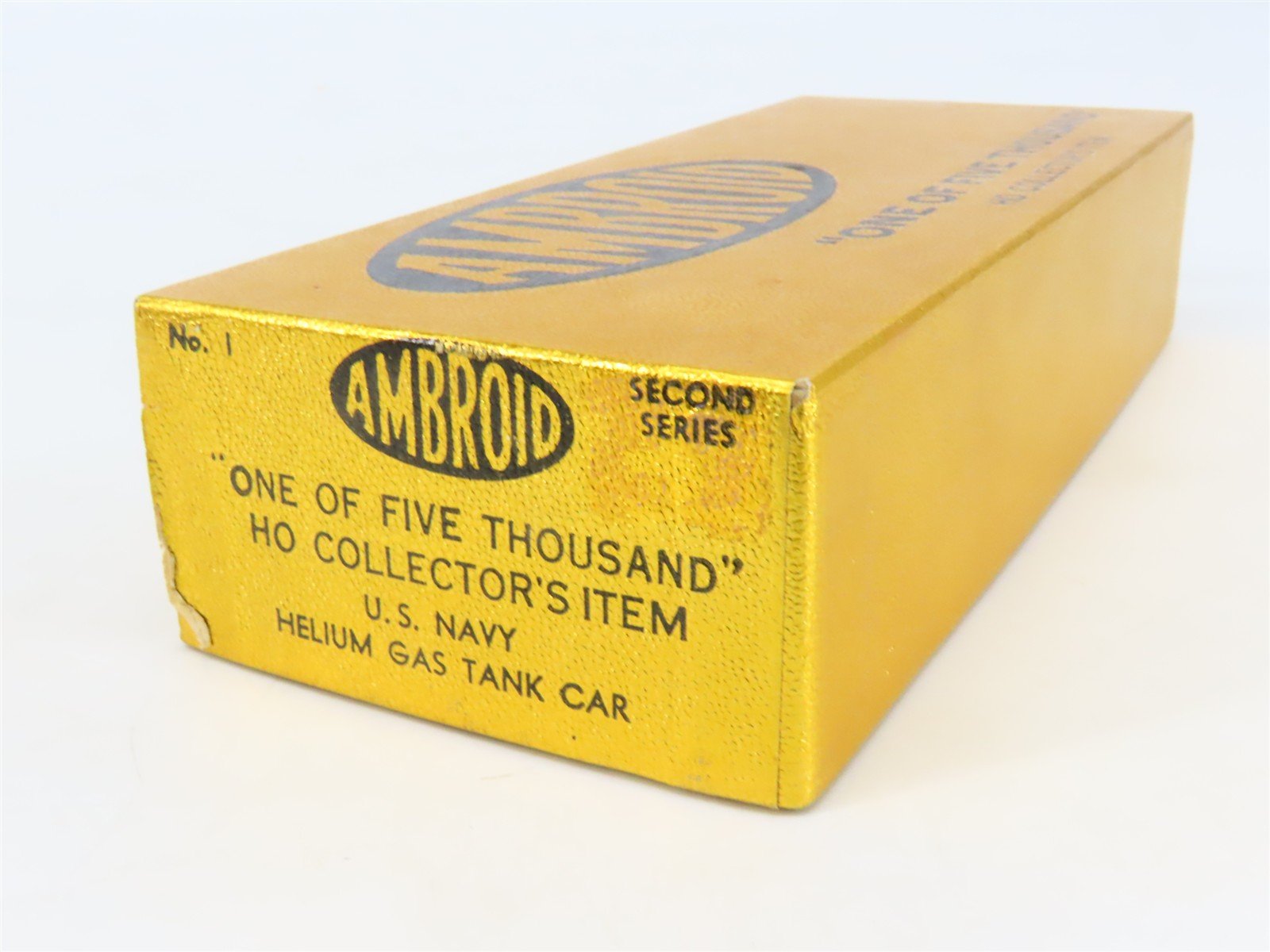 HO Scale Ambroid Kit No 1 USNX United States Navy Helium Gas Tank Car #1019