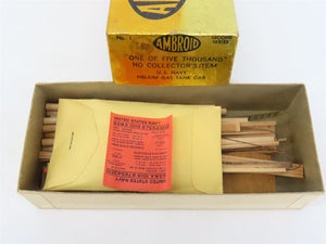 HO Scale Ambroid Kit No 1 USNX United States Navy Helium Gas Tank Car #1019