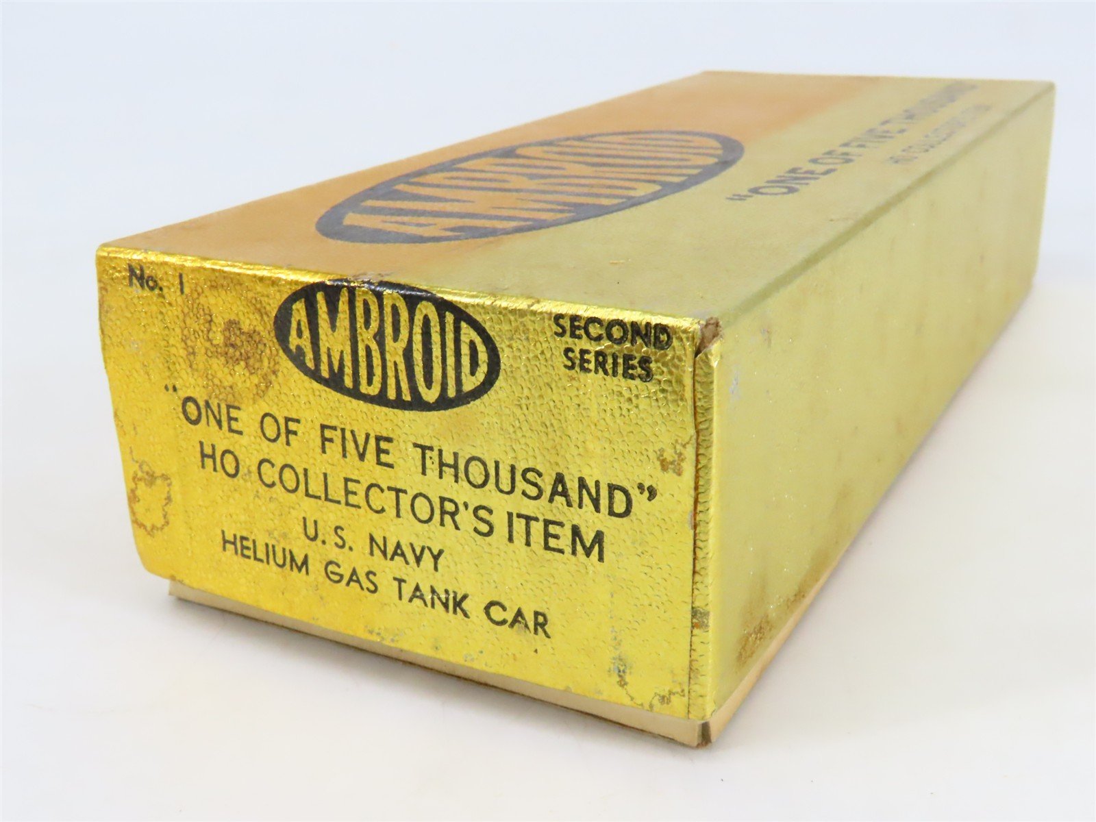 HO Scale Ambroid Kit No 1 USNX United States Navy Helium Gas Tank Car #1019