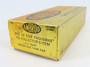 HO Scale Ambroid Kit No 1 USNX United States Navy Helium Gas Tank Car #1019
