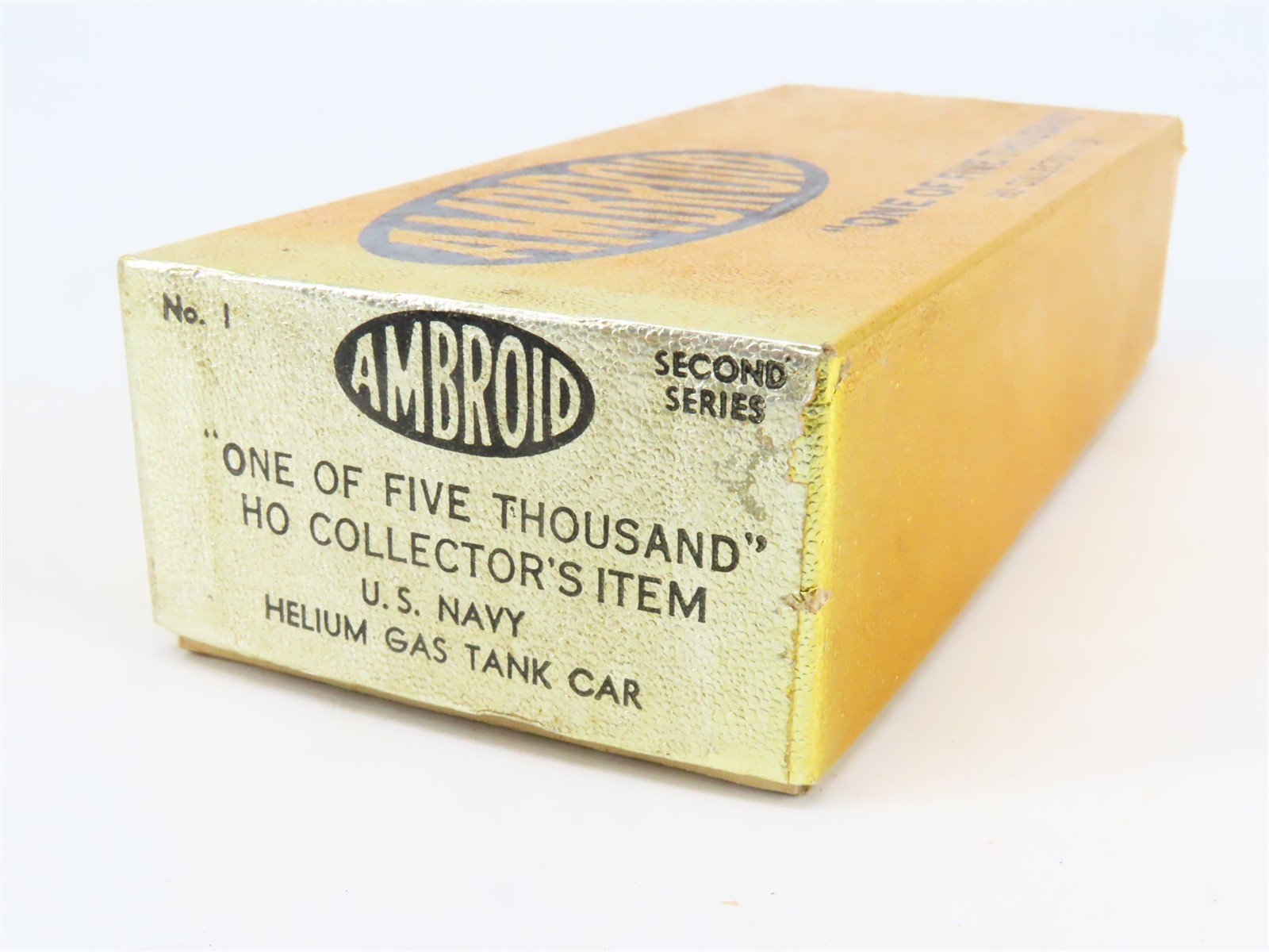 HO Scale Ambroid Kit No 1 USNX United States Navy Helium Gas Tank Car #1019