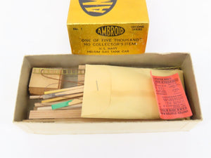 HO Scale Ambroid Kit No 1 USNX United States Navy Helium Gas Tank Car #1019