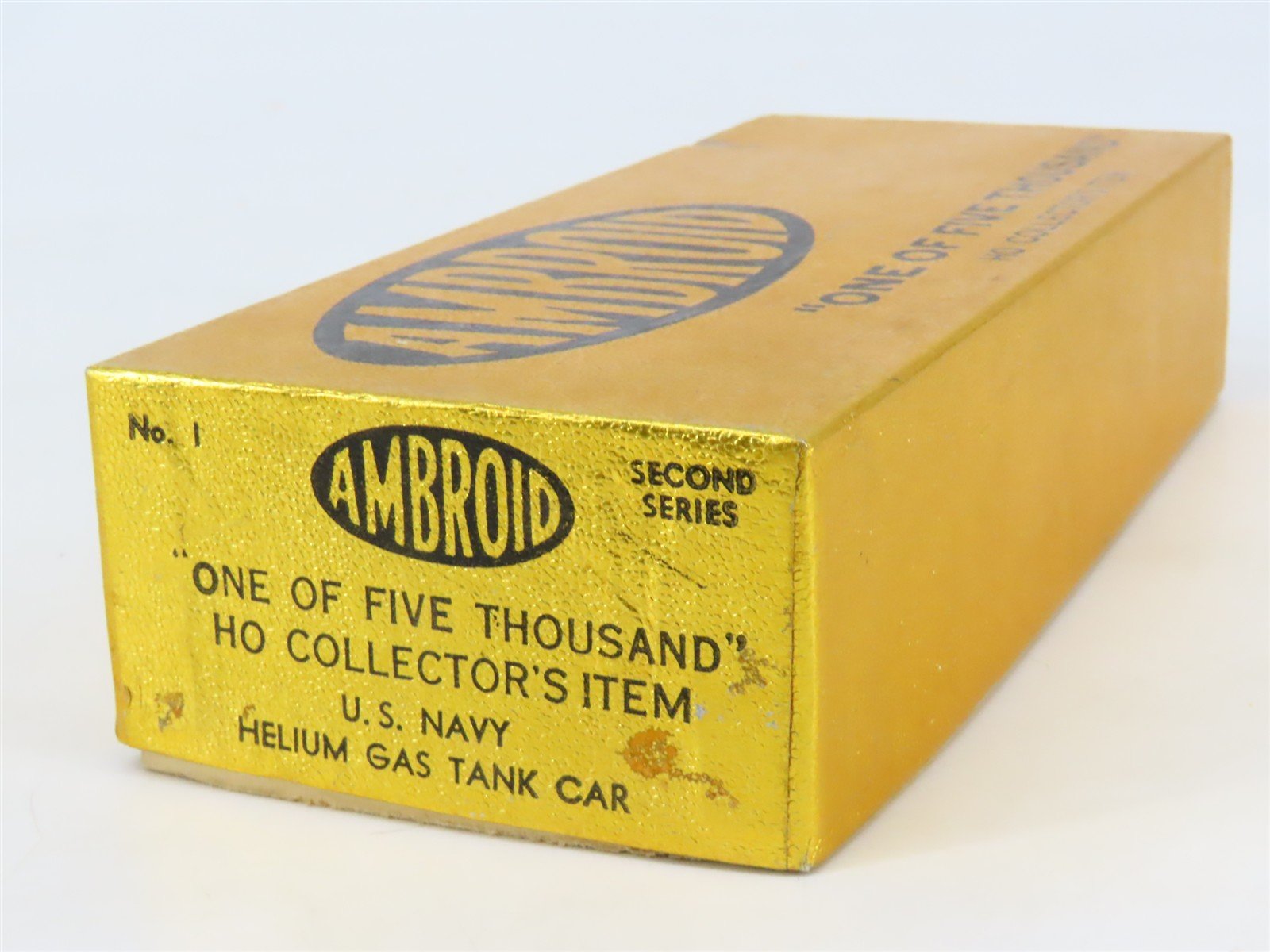 HO Scale Ambroid Kit No 1 USNX United States Navy Helium Gas Tank Car #1019