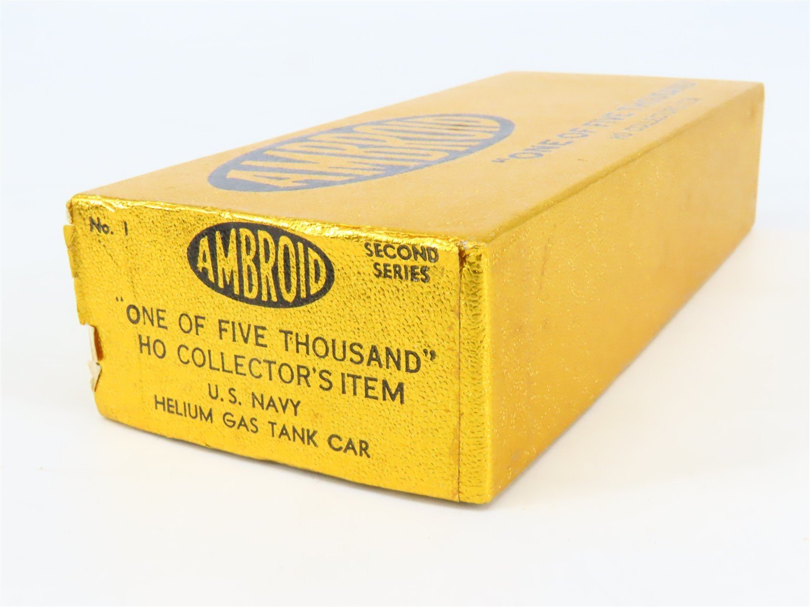 HO Scale Ambroid Kit No 1 USNX United States Navy Helium Gas Tank Car #1019