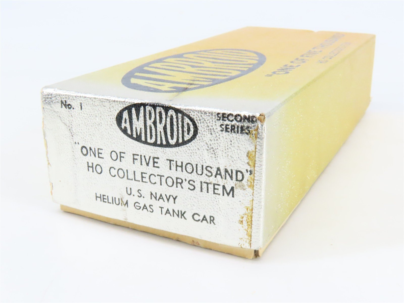 HO Scale Ambroid Kit No 1 USNX United States Navy Helium Gas Tank Car #1019