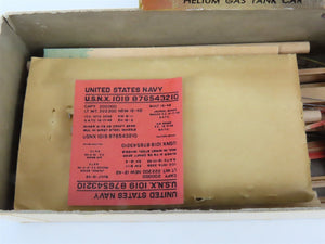 HO Scale Ambroid Kit No 1 USNX United States Navy Helium Gas Tank Car #1019
