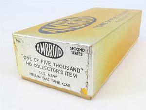 HO Scale Ambroid Kit No 1 USNX United States Navy Helium Gas Tank Car #1019