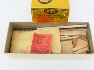 HO Scale Ambroid Kit No 1 USNX United States Navy Helium Gas Tank Car #1019