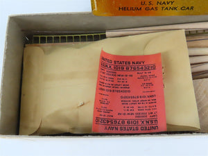 HO Scale Ambroid Kit No 1 USNX United States Navy Helium Gas Tank Car #1019