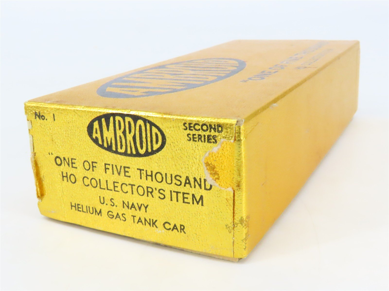 HO Scale Ambroid Kit No 1 USNX United States Navy Helium Gas Tank Car #1019