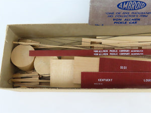 HO Ambroid Kit No 2 GATX Louisville Kentucky Von Allmen Pickle Tank Car #1254