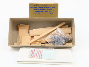 HO Quality Craft Models Kit No 336 UP Union Pacific Wood Sheathed Caboose #2640