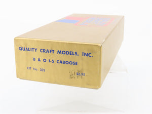 HO Scale Quality Craft Models Kit No 332 B&O Baltimore & Ohio Caboose #C2075