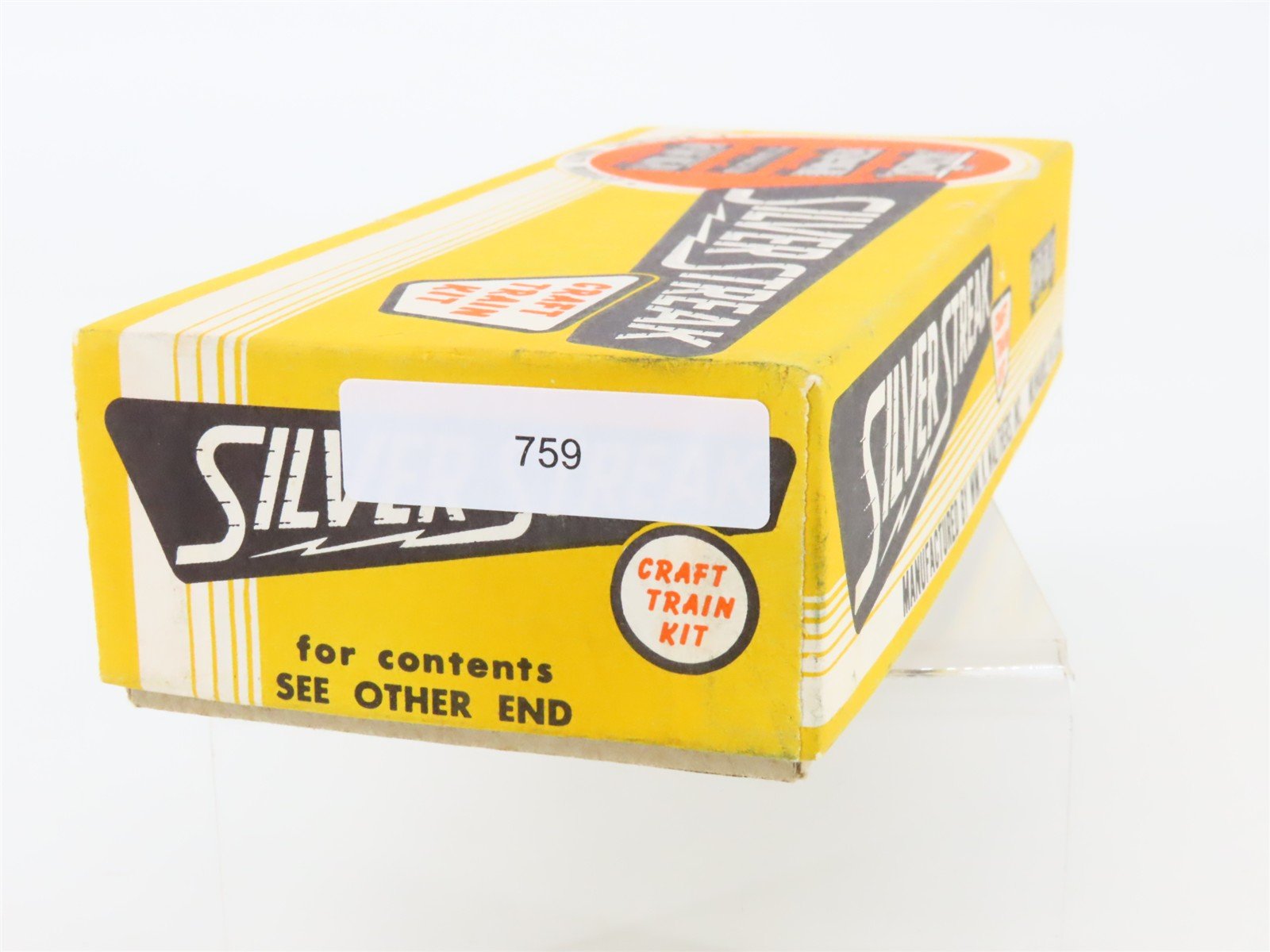 HO Scale Silver Streak Kit GN Great Northern Railway Single Door Box Car #23732
