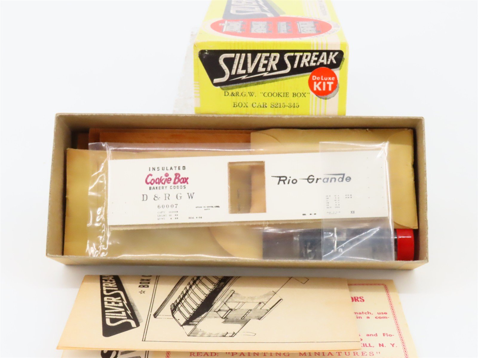 HO Scale Silver Streak Kit S215-345 D&RGW Rio Grande Cookie Box Car #60007
