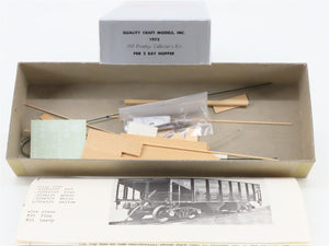 HO Scale Quality Craft Models Kit 1973 PRR Pennsylvania 2-Bay Hopper #220301