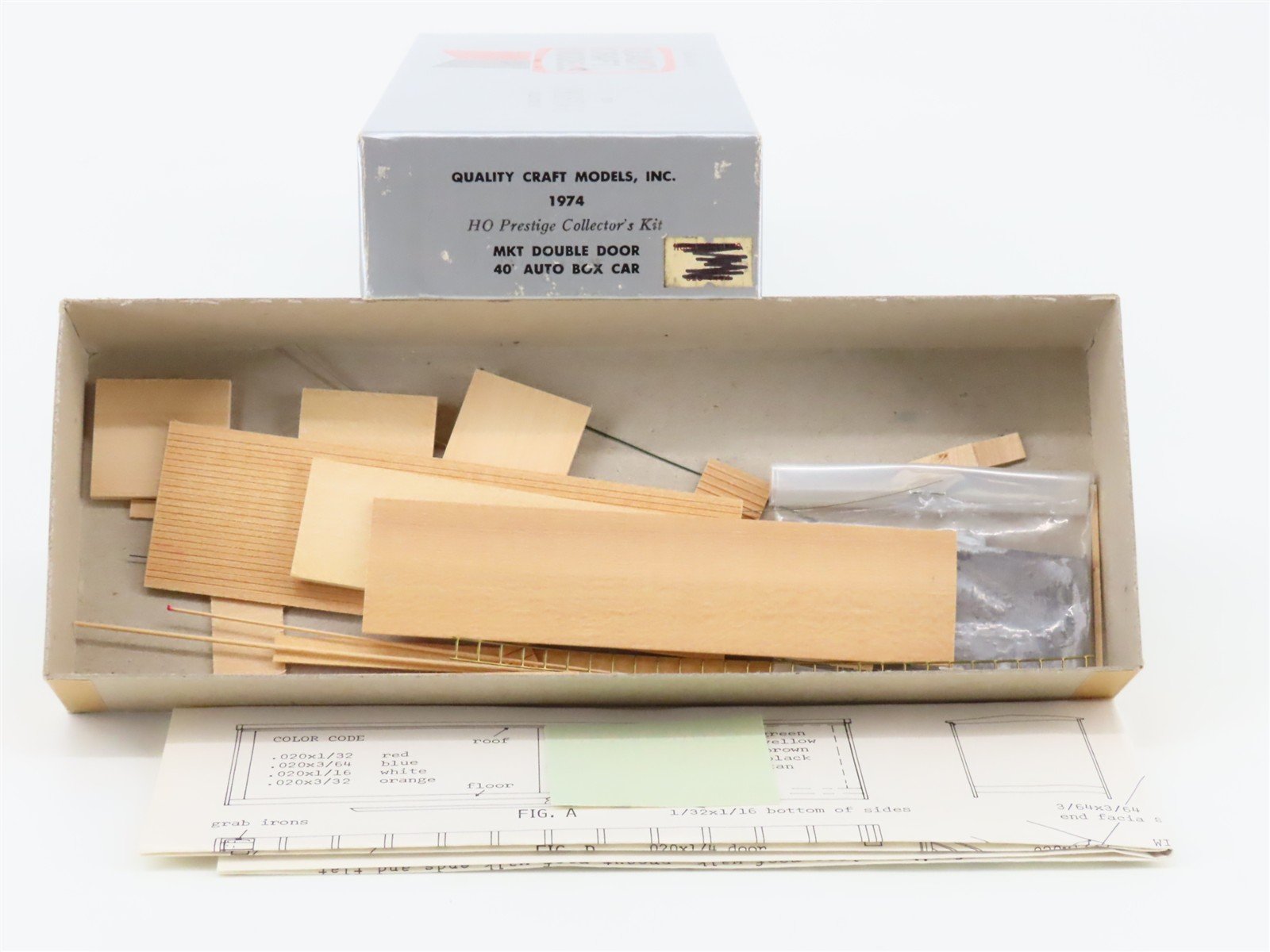 HO Quality Craft Models Kit 1974 M-K-T Missouri Kansas Texas 40' Box Car #67001