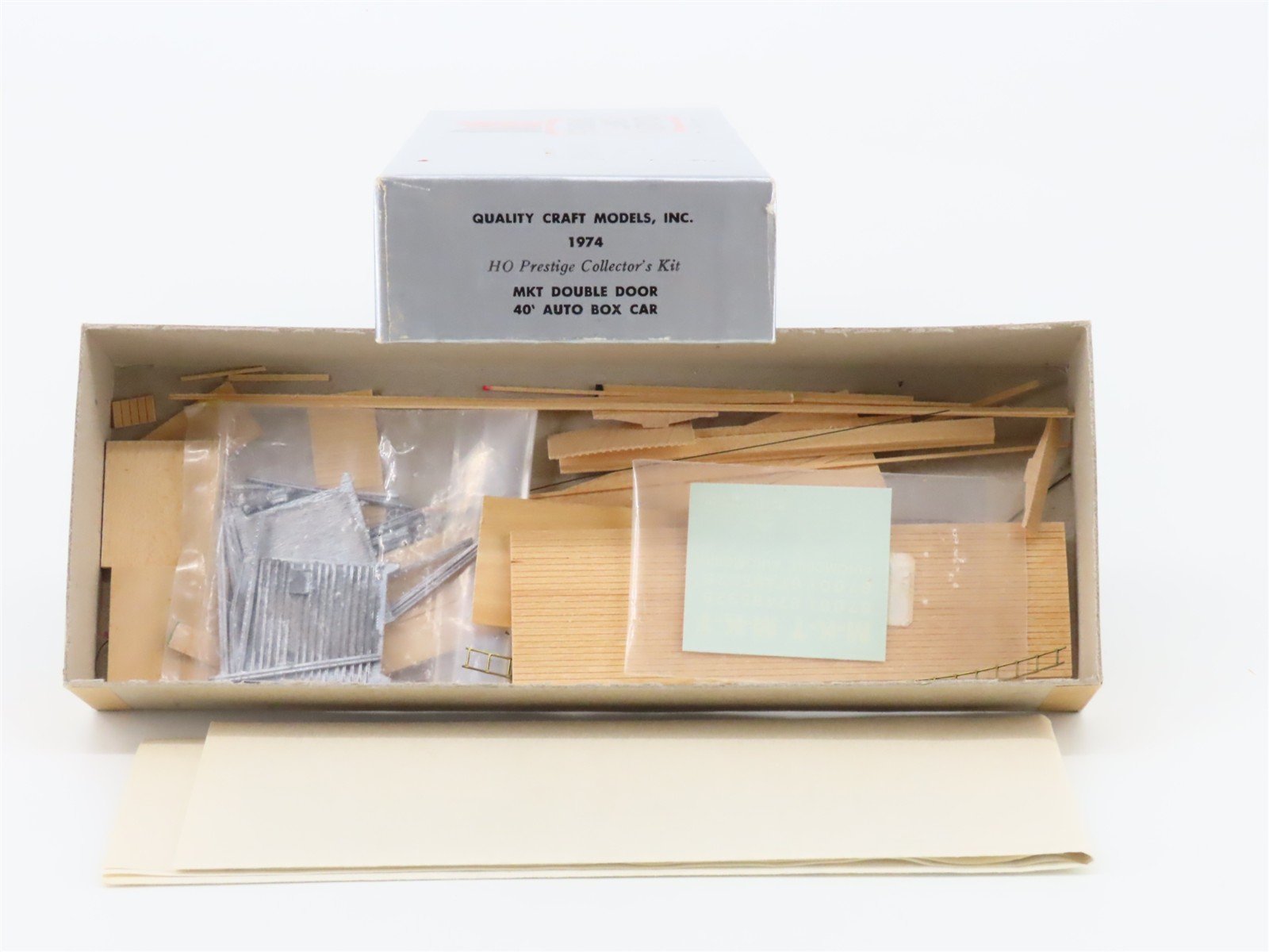 HO Quality Craft Models Kit 1974 M-K-T Missouri Kansas Texas 40' Box Car #67001